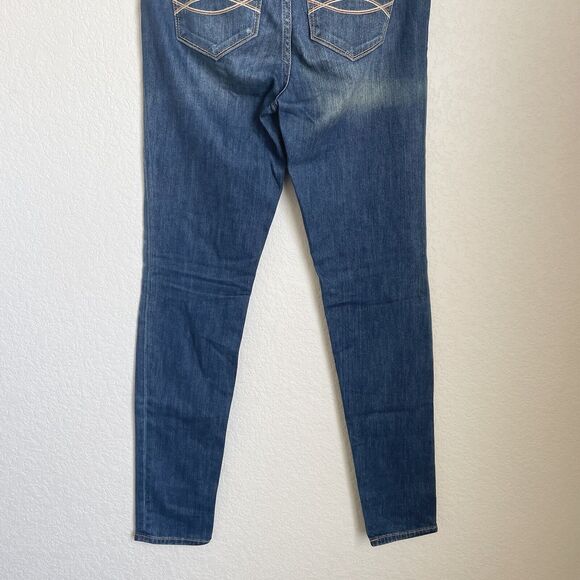 Abercrombie & Fitch Jeans Womens Size 4/27 Dark Wash Skinny Embellished Spring - Picture 7 of 11